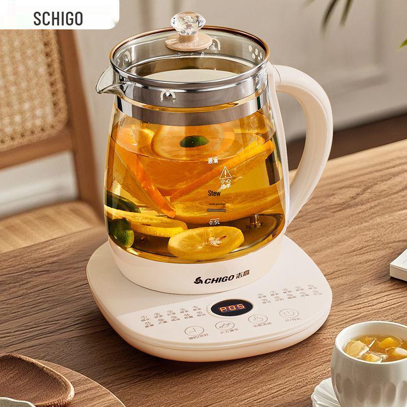 Oală de sănătate Ceainic electric din sticlă izolată