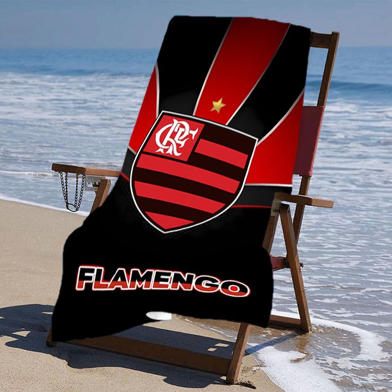 Beach Towel with Clube de Regatas do Flamengo Pattern - soft,absorbent,machine washable Lightweight&Modern,swimming,Travel Essentials