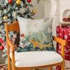 Natural Fun Koi Fish Lotus Pillow Case Silky Short Plush With Invisible Zipper Dustproof Sofa Cushion Cover For Home Decor