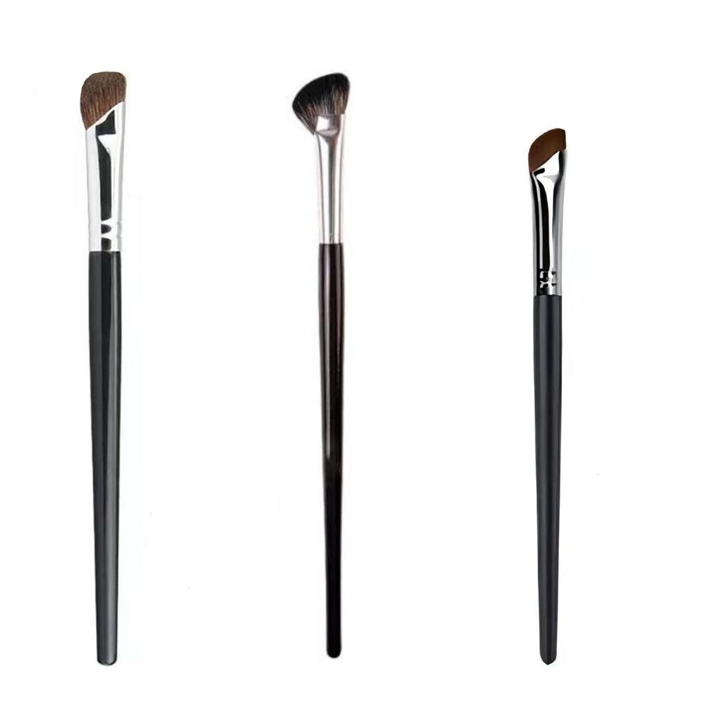TEONEI Nose Contour Brush Half Fan-Shape Nose Shadow Brush Angled Concealer Brush Under Eye Blushes Highlighter Brushes for Blending Liquid Cream