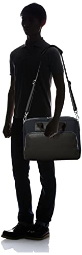 Samsonite Black Label Euston II Double Compartment Briefcase, Men's, HX341003, Navy