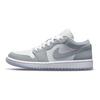 Jordan Air Jordan 1 Slip Resistant Abrasion Resistant Low Top Vintage Basketball Shoes Women's Light Gray DC0774-105(Team59-SBOX)