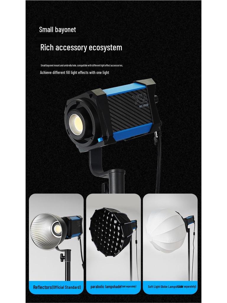 100W Portable COB Handheld Outdoor Fill Light for Photography and Video