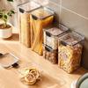 1/4Pcs Sealed Jars Kitchen Grain Storage Organizer Large Tank Plastic Moisture-proof Storage Box Household Seasoning Jars Set
