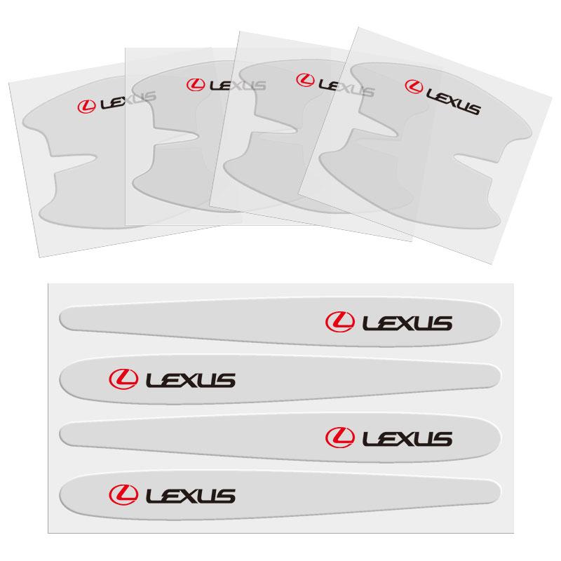 

8Pcs Car Door Handle Protector Stickers Decals For Lexus LS LC RZ IS350 ES300 GS350 CT200h GX460 LX570 RX500h NX300 UX260 LM300