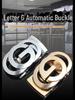 **Hongsheng Men's Zinc Alloy Automatic Belt Buckle with Classic Logo**