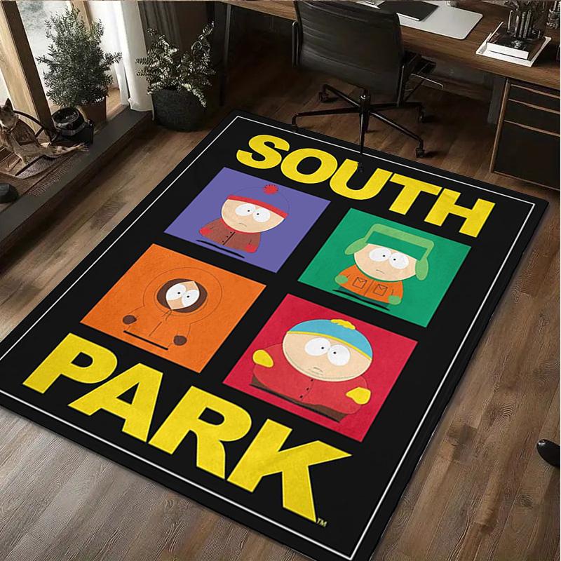 South Park Characters Carpet Office Decorative Carpet For Living Room Bedroom Door Mat Floor Rug Computer Chair Area Rug Perfect Holiday Gift