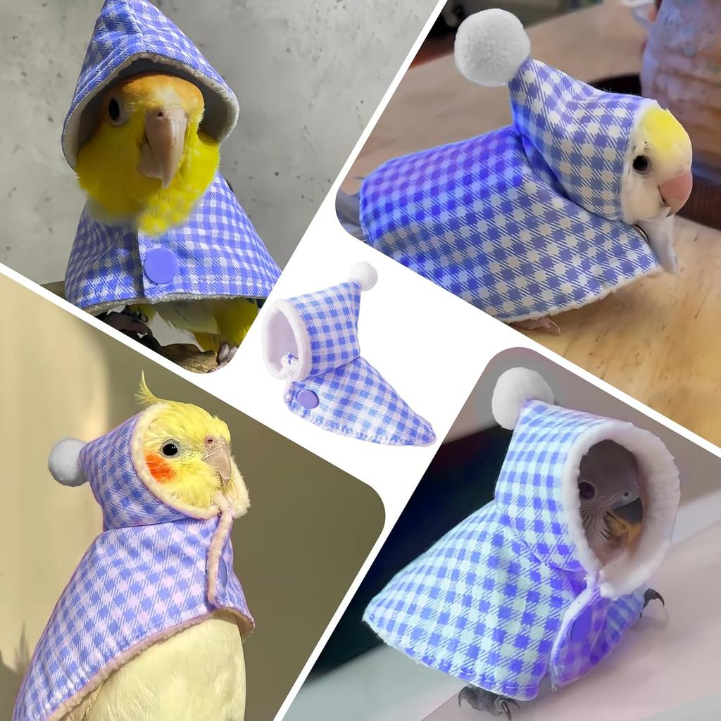 Cute Bird Costume, Parrot Cloak Cosplay Photo Prop, Bird Clothes for Budgerigar, n Greys Parakeet, Conure, Cockatiel, Mynah, Love Birds, Finches