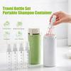 1/2 Conjuntos 120ML 4 em 1 Garrafa de Viagem à Prova de Vazamento Reutilizável Loção Condicionador Creme Shampoo Dispensador Portátil Recarregável Recipiente Vazio para Artigos de Higiene Pessoal