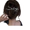 New Chinese Style Hair Clip For Women Elegant Bamboo Design Hair Gripper Clip Girls Metal Hair Accessories Vintage Updo Hairpins