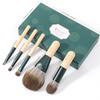 DUcare Portable Makeup Brush Set of with PU Storage Premium Fiber Fluffy Powder Blush Eyeshadow Eyebrow Portable Makeup Popular Cute Brush Set 5,