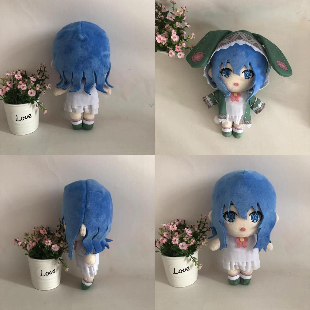 Niedlicher Cartoon-Stil Kurumi Tokisaki Und Vierzehnte Plüschtierpuppe Kristall Ultra Weiches Kuscheltier