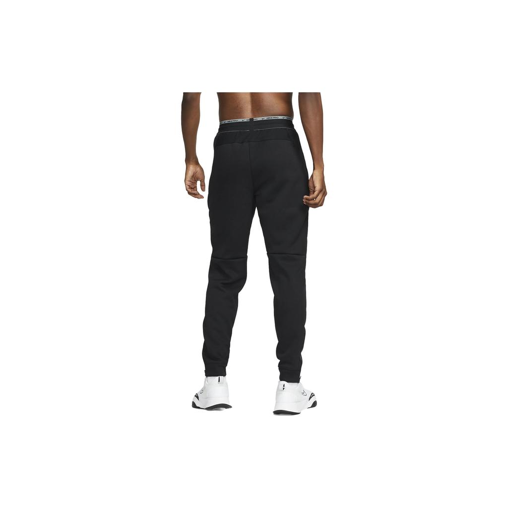 Nike Therma Fit Elastic Waist Jogger Knit Pants With Letter Print Splicing Men Bottoms Black DD2122-010