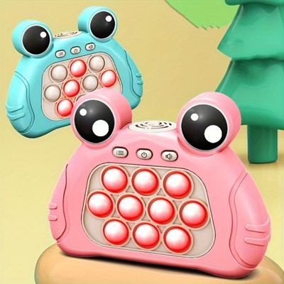 Elektronik Hızlı Oyun El Konsolu Basın Fidget Oyuncaklar 4 Oyun Modu Vurdu Gopher Oyunu Pushit Hediye Çocuklar Doğum Günü Noel