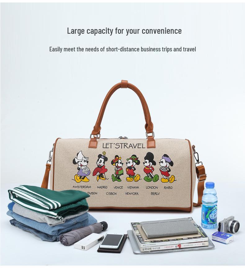 Geantă Canvas Sport & Călătorie Femei Capacitate Mare Desen Animat Coreean