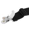 4pcs Adjustable Triangle Bed Mattress Sheet Holder Straps Clips Grippers Fasteners (Black)
