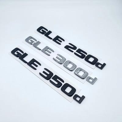 3D ABS Letters Emblem Badge for GLE250d GLE300d GLE350d GLE400 GLE450 4Matic Car Styling Trunk Nameplate Sticker