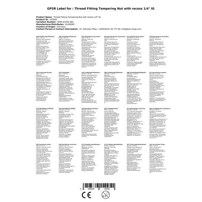 Raccord Fileté Fonte Malléable 1 1/4" IG - Galvanisé