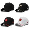 Spring Autumn Cotton Baseball Cap With Embroidered Star Pattern For Outdoor Sun Protection