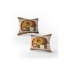 Elephant Patterned Double-sided Decorative Set Of 2 Throw Pillow Covers