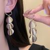 Iron Circular Tassel Earrings Round Ear Pendant Personality Metal Drop Earrings Outdoor