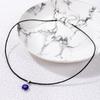 New Korean Personality Simple Blue Devil's Eye Pendant Necklace for Women Jewelry Minority Trendy Halloween Versatile Daily Items Bijoux