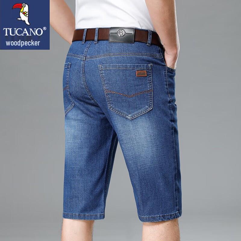 TUCANO Men s Straight-Leg Casual Denim Shorts 31