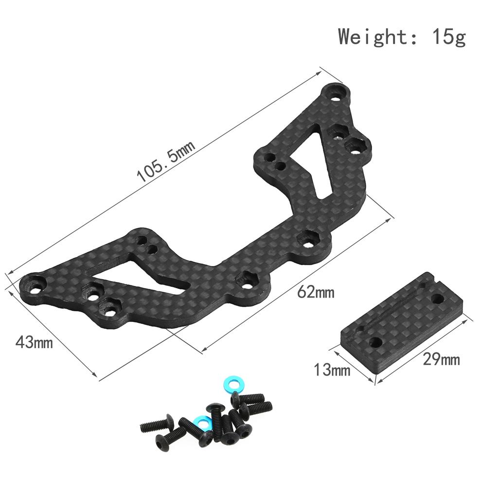 Steering Rack, Carbon   Second Floor Plate Steering Mount Holder Replacement for   XV01 XV-01 1Celsius10 Remote Control Car Upgrade Parts