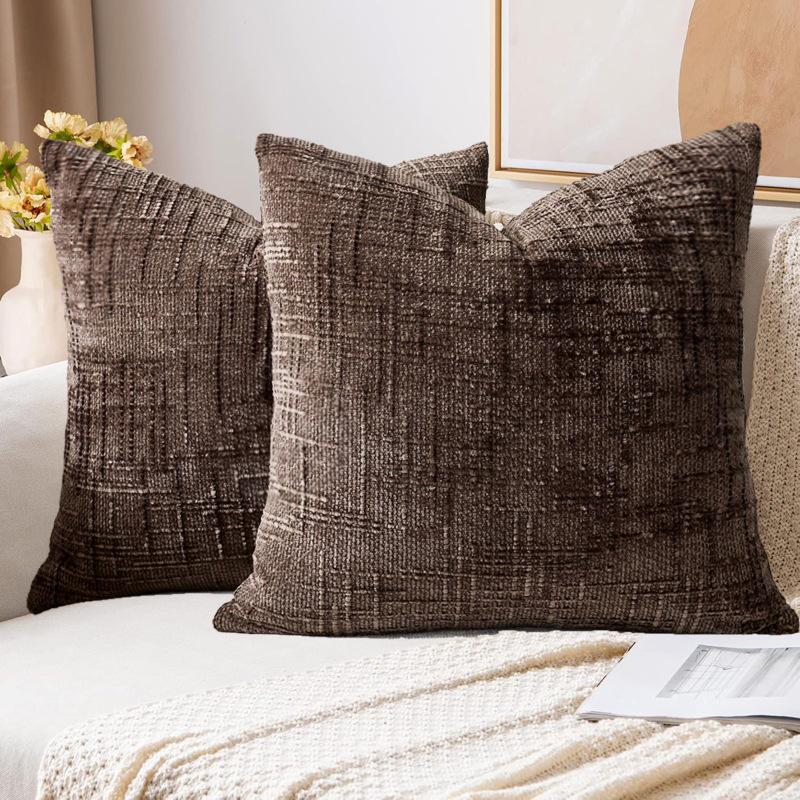 2PCS Neutral Farmhouse-style Decorative Pillowcases, Made of Fluffy Texture, Soft and Comfortable, with A Modern Western Farmhouse Style