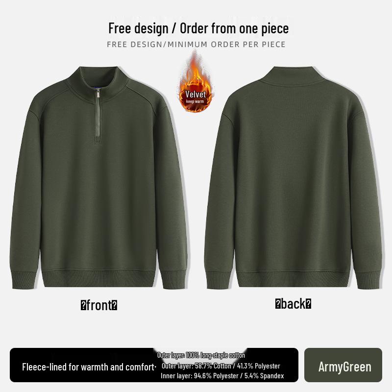 Custom Cotton Hoodie for Restaurant Waitstaff: Milk Tea, Coffee, BBQ - Autumn/Winter Workwear with Logo Print