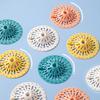 Bathroom Drain Strainer Mesh, Kitchen Sink Filter Stopper, Anti Clogging Hair Catcher for Bathtub and Floor Drain, White, Blue, Pink, Yellow