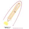 Besticktes Weinblatt Handy-Lanyard: Verstellbarer Crossbody-Gurt mit Perlenanhänger für Hals und Schulter