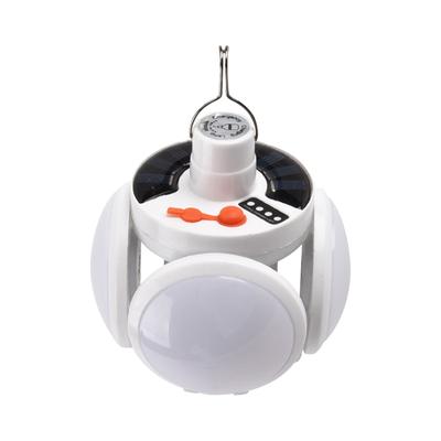 Wiederaufladbares Campinglicht mit Haken, Wasserdichtes Notlicht mit Solarladung, 5 Beleuchtungsmodi