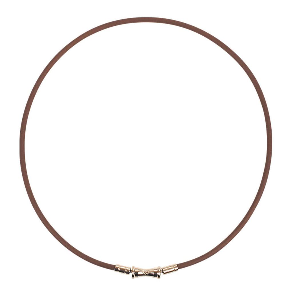 Magnetic Necklace TAO Necklace Slim RAFFI mini Brown Champagne Gold M [Colantotte] Women's