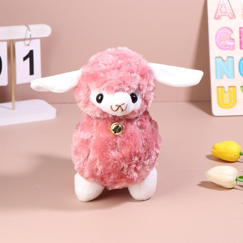 1Pc Standing Animal Sheep Plush Stuffed Toy Animals Dolls Fashion Cartoon Plush Animal Toys Bells Sheep