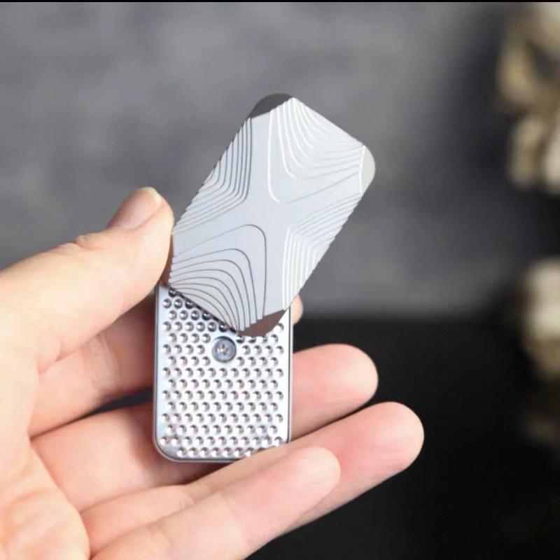 Metal infinite position Magnetic Push Card Plate Coin Fidget Mechanical Slider EDC Sensory Stress Relief Pocket Toy Anti Anxiety