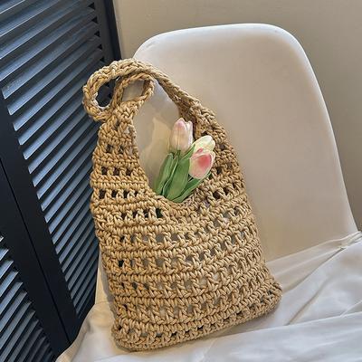 New Cotton Woven Bag Soft and Comfortable Lazy Bag Hollow Woven Casual Fashion Sexy, Strong and Durable