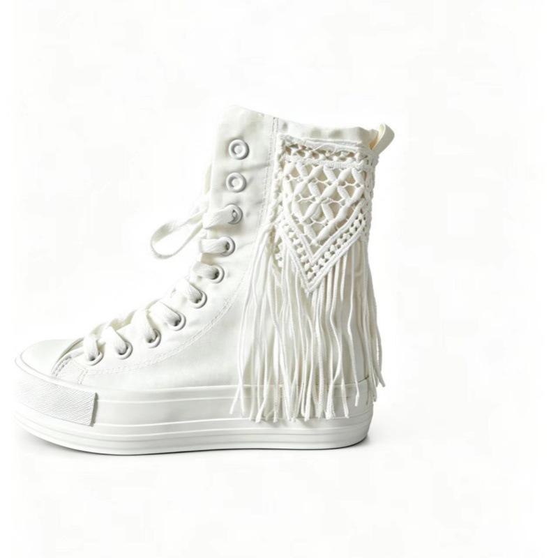 Women`s short tube front lace-up side