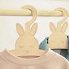 10pcs Practical Sturdy Wood Hangers for Children's Clothes Portable Accessory for Baby Dresses Pants and Outerwear