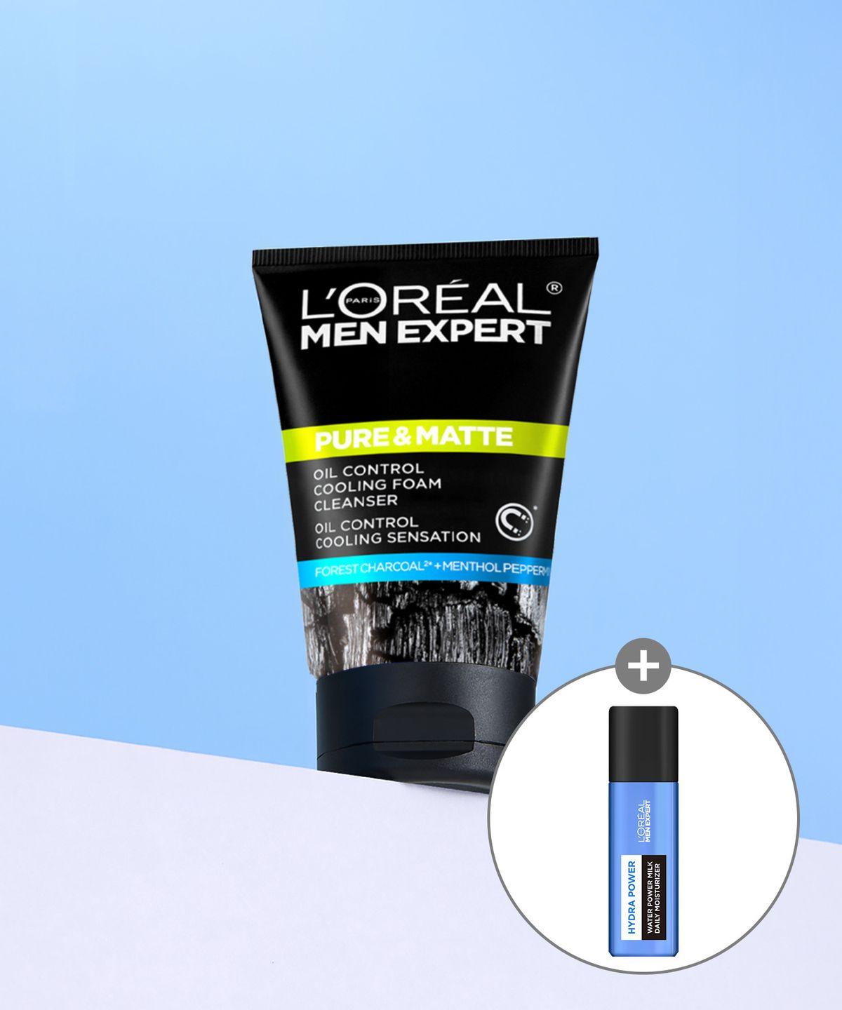 Men Pure & Matte Charcoal Icy Foam (RENO) (+Gift Milky Lotion Mini 22ml)