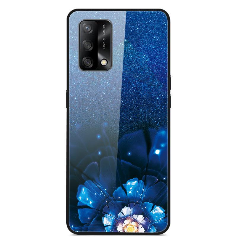 

For OPPO A74 4G Case Tempered Glass Hard Phone Case Luxury Case for OPPO A74 5G A 74 Protective Bumper Shockproof Funda Coque OPPO A74 5G