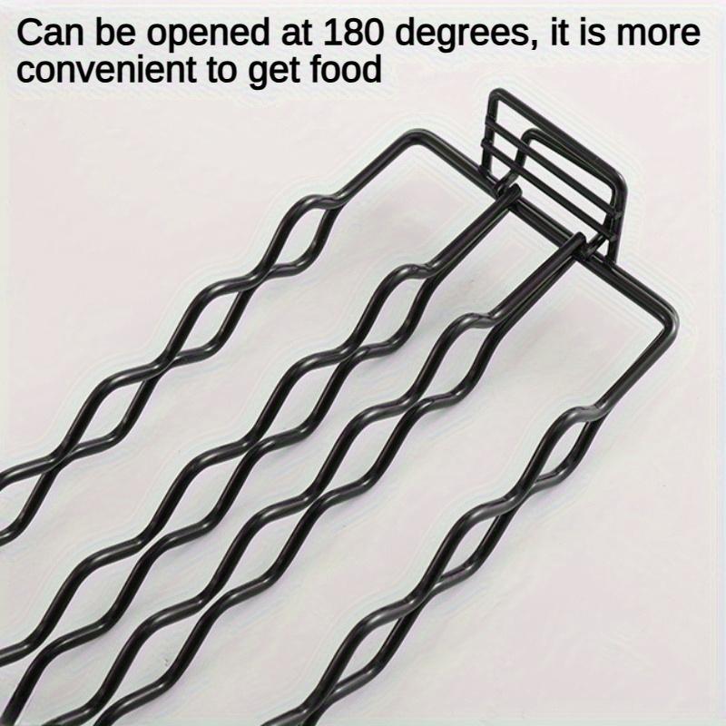 New Portable Outdoor BBQ Rack Foldable Stainless Steel BBQ Rack Thickened Grill Basket Grill Basket Grill Accessories