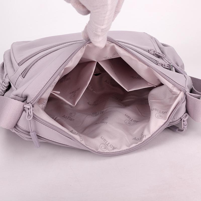 Dámská taška Vícekomorová Cestovní Venkovní Taška přes rameno Crossbody taška