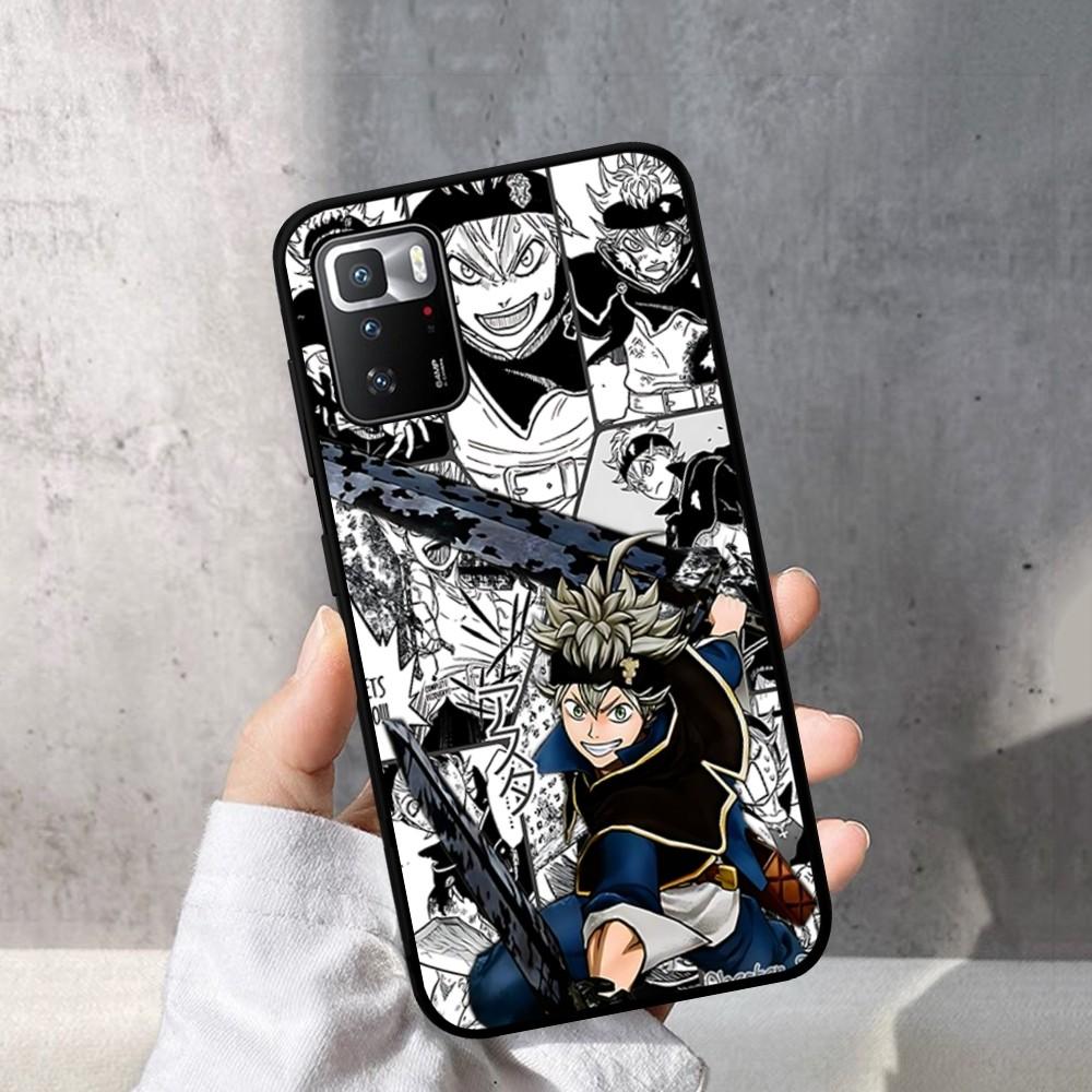 Black Clover Phone Case For Redmi Note 4 X 5 A 6 7 8 T 9 9S 10 11 11S 11Epro Poco M3 Pro