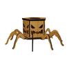 Halloween Wooden Spider Candlestick Decoration Ornaments Festival Atmosphere Layout Props
