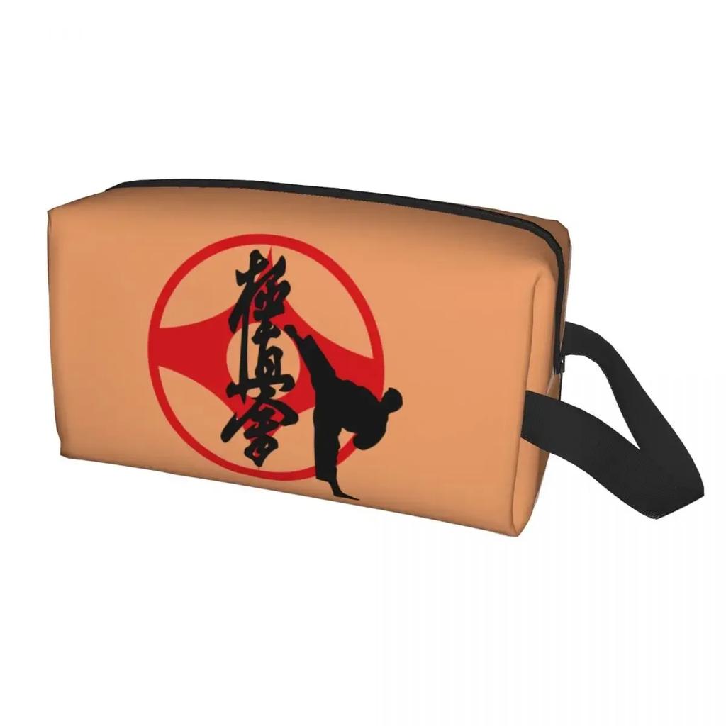 Karate Kyokushin Toiletry Bag for Women Martial Organizer Lady Beauty Storage Dopp Kit Case