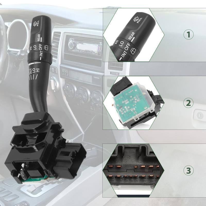 Windshield Wiper Column Combo Switch 8465214642 for Toyota FJ Cruiser 2008-2012 4Runner 2004-2009