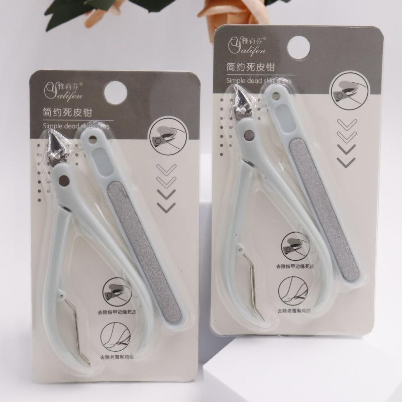 Professional Stainless Steel Manicure Set for Thick Nails with Cuticle Nipper and Nail File