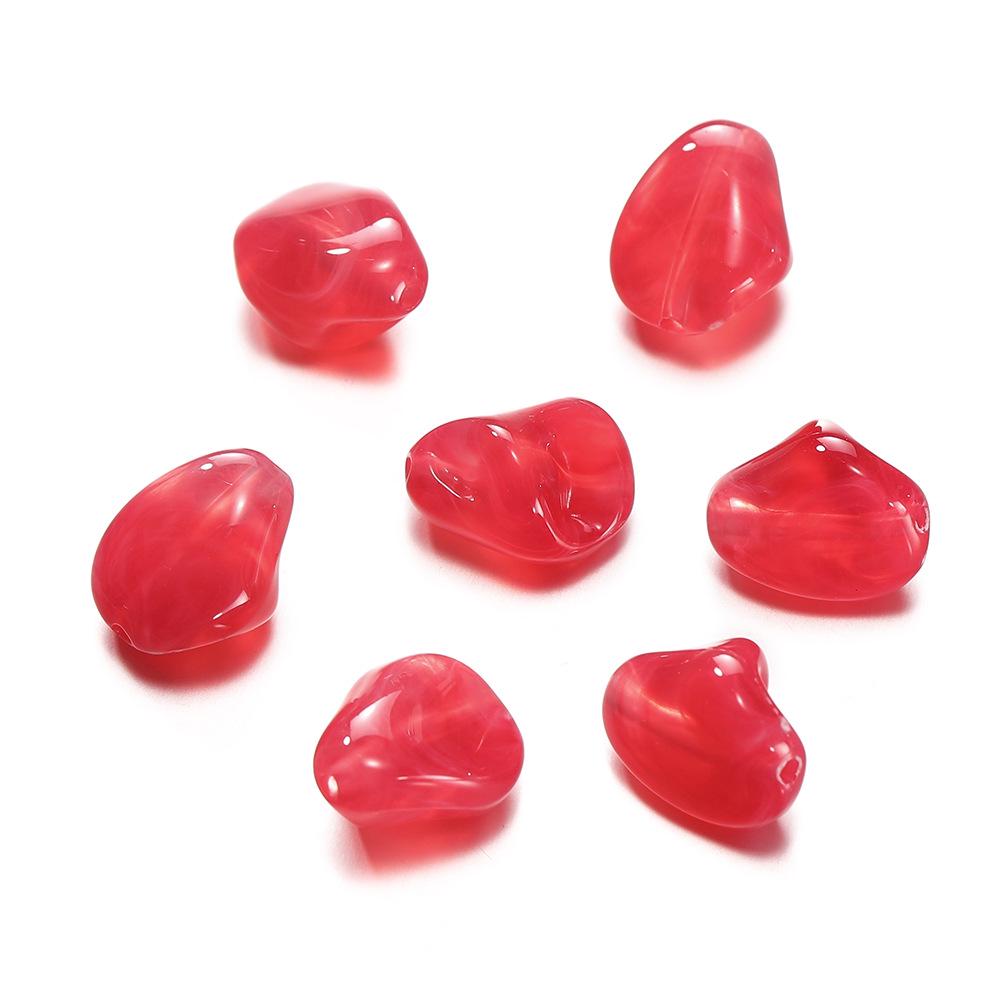 Acrylic Irregular Polygon Beads for DIY Phone Chains and Handmade Accessories