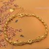 Chinese Pixiu Gold-Plated Bracelet: Retro, Stylish, Alloy Hand Jewelry for Women